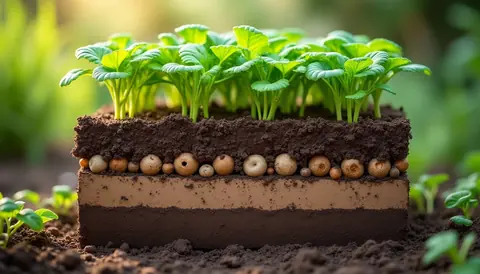 Que mettre au fond d’un carré potager pour une récolte abondante ?