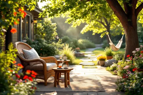 Transforme ton jardin en coin détente apaisant pour des moments de sérénité
