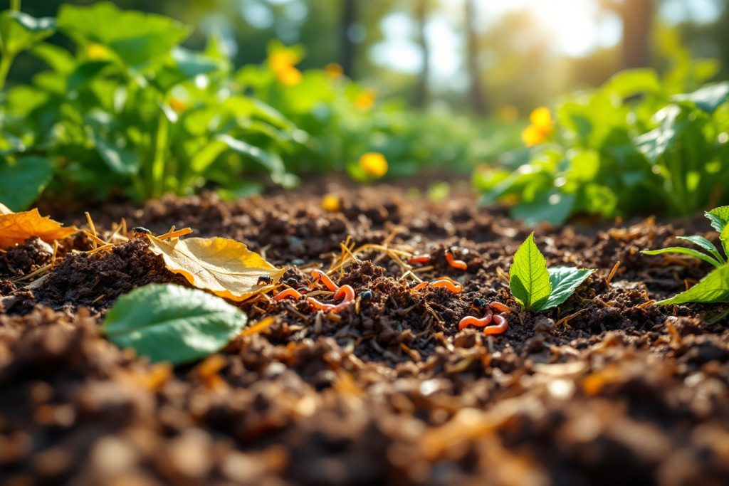paillage compost engrais verts pour renforcer vie la sante sol jardin 1